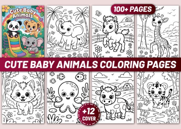 100 Cute Baby Animals Coloring Pages: A Creative Resource for All Ages