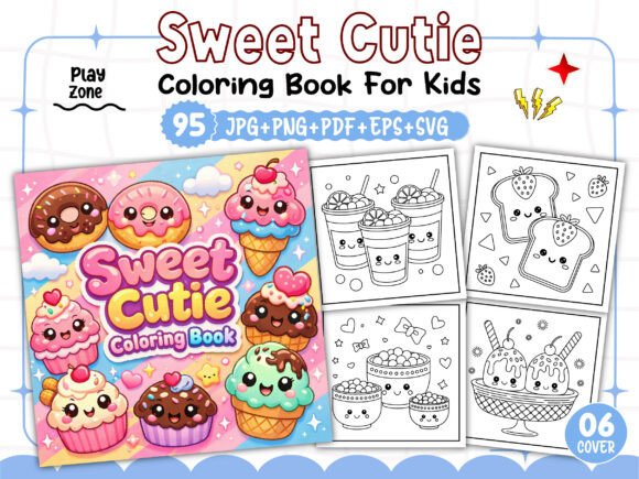 Bold and Easy Sweet Cutie Coloring Book: A Versatile Creative Resource for Content Creators