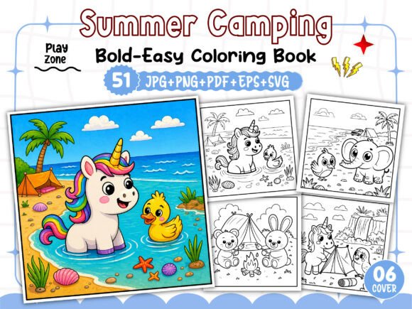 Camping Cozy Coloring Book for KDP Interiors