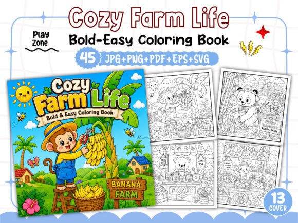 Cozy Farm Life Cute Comfy Coloring Book: Building a Better KDP Interior Without the Common Pitfalls