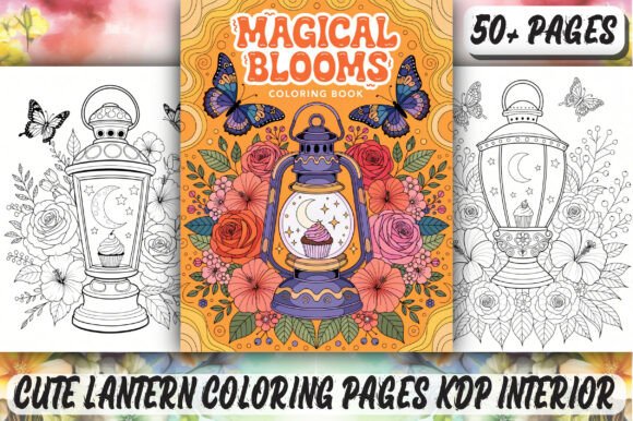 Cute Lantern Coloring Pages KDP Interior for a Cozy 2026 Season
