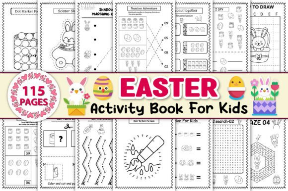 Full Easter Activity Pages for Kids