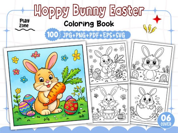 Hoppy Bunny Easter Coloring Pages: A Creative Resource for All