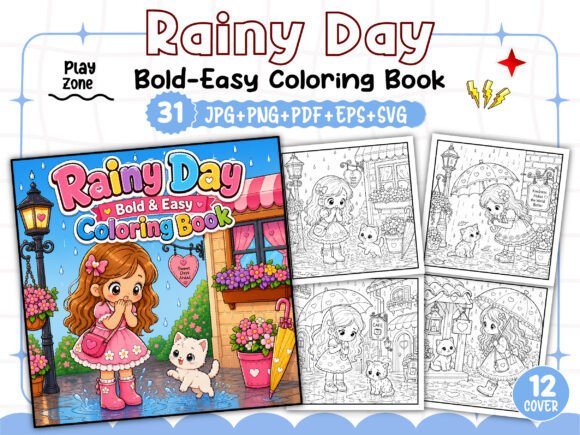 How the Rainy Day Story Coloring Book Transforms KDP Interiors into Market-Ready Assets