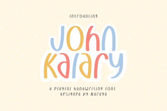 John Kalary: A Playful Handwriting Font for Creative Projects