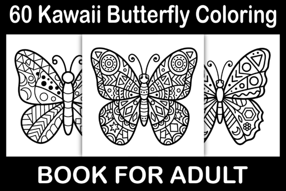 Kawaii Butterfly Coloring Book for Creative Minds of All Levels
