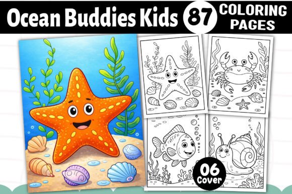 Ocean Buddies Kids Coloring Book: A Versatile Resource for Creative Projects