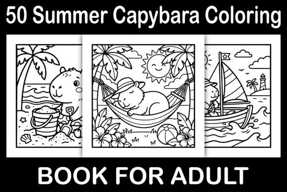 Summer Capybara Coloring Pages – A Creative Tool for All Ages