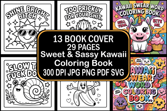 Sweet Sassy Kawaii Coloring Book: A Creative Tool for Relaxation and Business