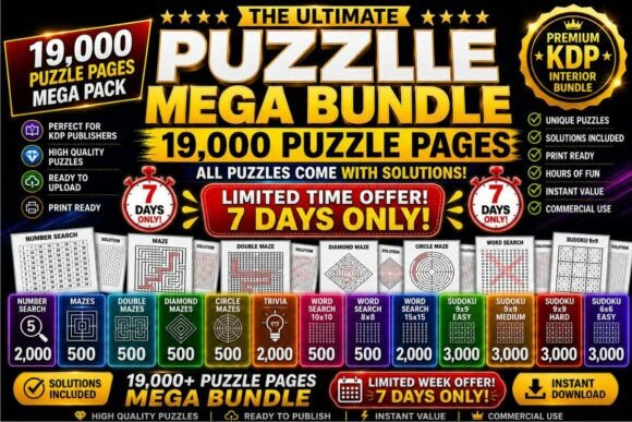 Ultimate KDP Puzzle Mega Bundle 19,000 Pages: A Practical Evaluation for Content Creators