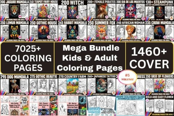 Unlock Your Creative Publishing Journey with the Kids Adult Coloring Pages Mega Bundle Vol.5