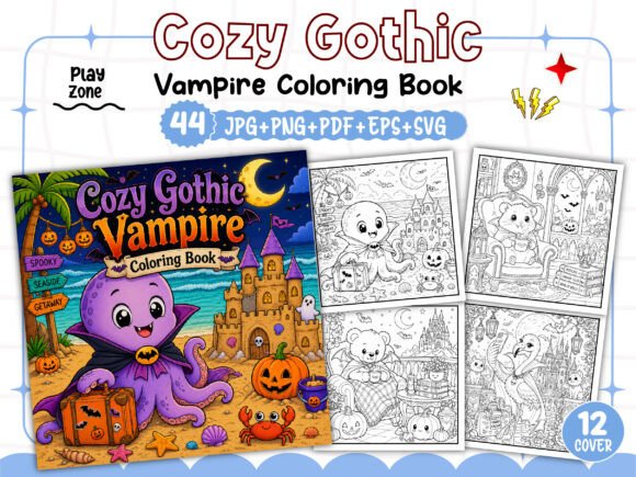 Unlocking the Dark Aesthetic: How the Cozy Gothic Vampire Coloring Book Transforms Your KDP Interior