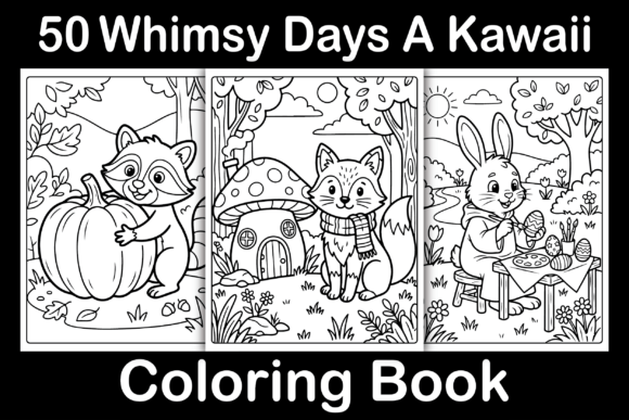Whimsy Days: A Kawaii Coloring Book – Your Complete Guide to the Digital Printable KDP Interior