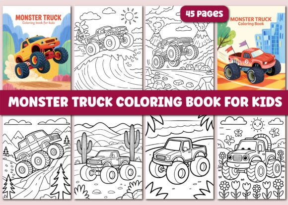 Why a Monster Truck Coloring Book for Kids Captures the Imagination and the Market