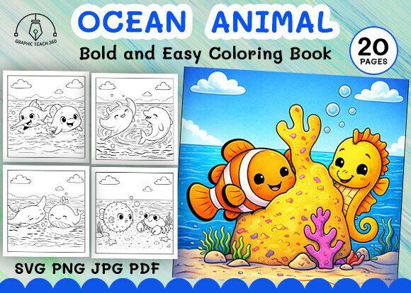 Why the Ocean Animal Bold and Easy Coloring Book Is a Smart Addition to Your Creative Product Line